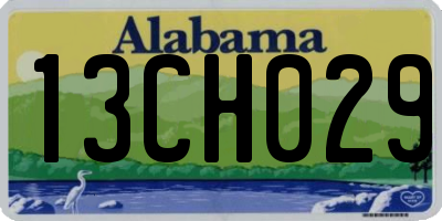 AL license plate 13CH029