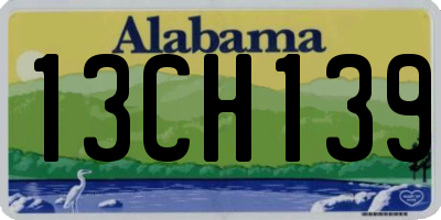 AL license plate 13CH139