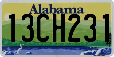 AL license plate 13CH231
