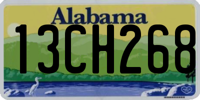 AL license plate 13CH268