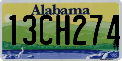 AL license plate 13CH274