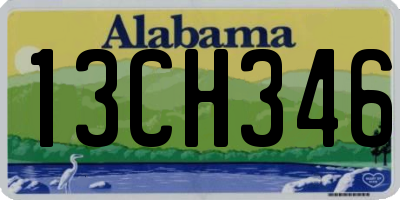AL license plate 13CH346