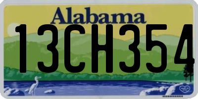AL license plate 13CH354
