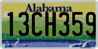 AL license plate 13CH359