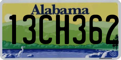 AL license plate 13CH362