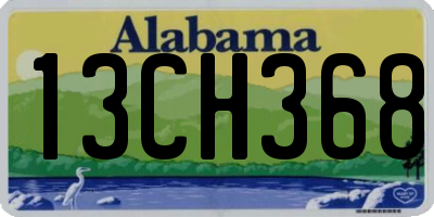 AL license plate 13CH368