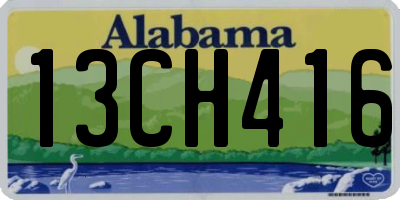 AL license plate 13CH416