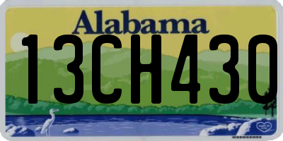 AL license plate 13CH430