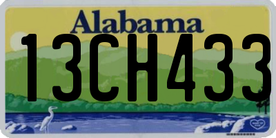 AL license plate 13CH433
