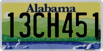 AL license plate 13CH451