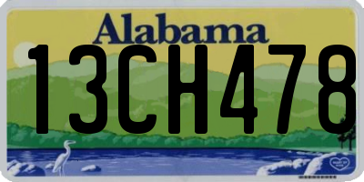 AL license plate 13CH478