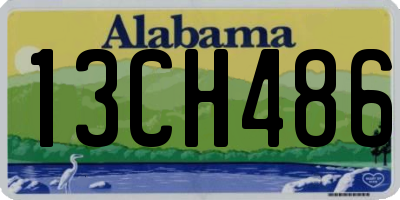 AL license plate 13CH486
