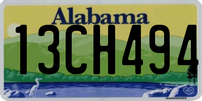 AL license plate 13CH494