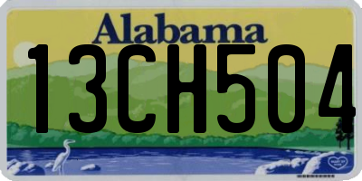 AL license plate 13CH504