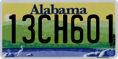 AL license plate 13CH601