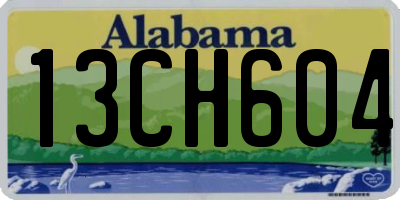 AL license plate 13CH604