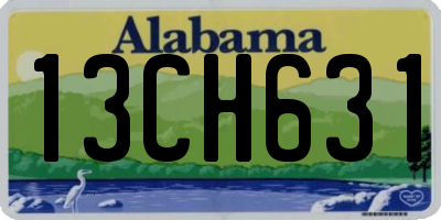AL license plate 13CH631