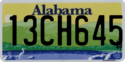 AL license plate 13CH645