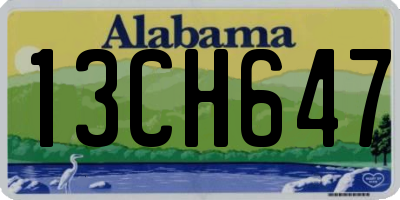 AL license plate 13CH647