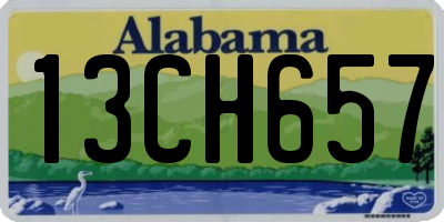 AL license plate 13CH657