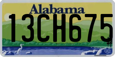 AL license plate 13CH675