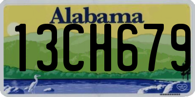 AL license plate 13CH679