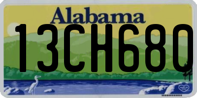 AL license plate 13CH680