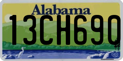 AL license plate 13CH690