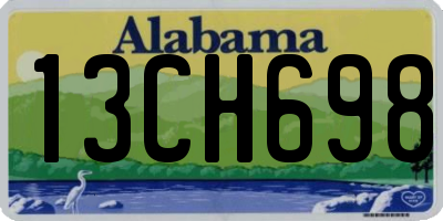 AL license plate 13CH698