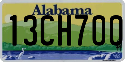 AL license plate 13CH700