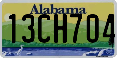 AL license plate 13CH704