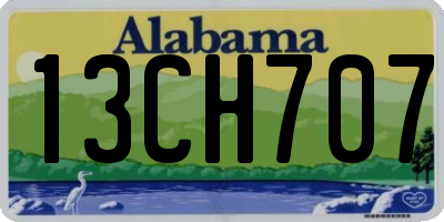 AL license plate 13CH707