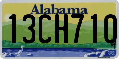 AL license plate 13CH710