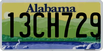 AL license plate 13CH729
