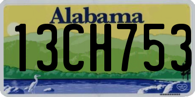 AL license plate 13CH753