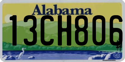 AL license plate 13CH806
