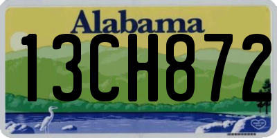 AL license plate 13CH872