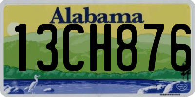 AL license plate 13CH876