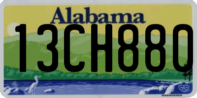 AL license plate 13CH880