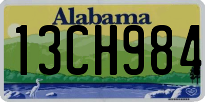 AL license plate 13CH984