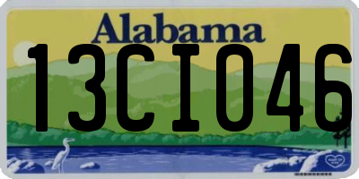 AL license plate 13CI046