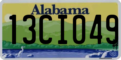 AL license plate 13CI049
