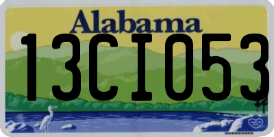 AL license plate 13CI053
