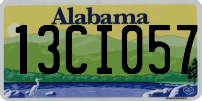 AL license plate 13CI057
