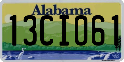 AL license plate 13CI061
