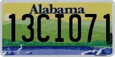 AL license plate 13CI071