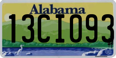 AL license plate 13CI093