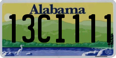 AL license plate 13CI111
