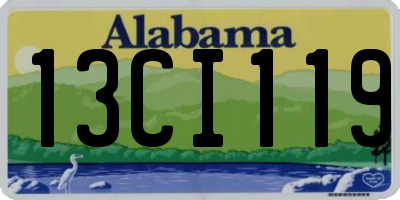 AL license plate 13CI119