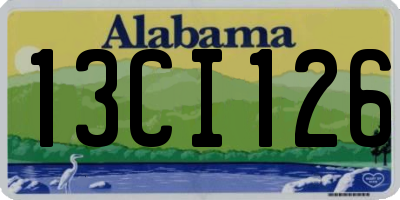 AL license plate 13CI126